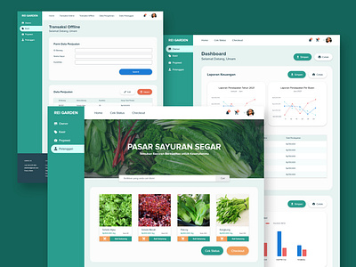 UI Design of Vegetables Market