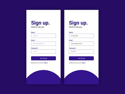 Sign Up - #DailyUI