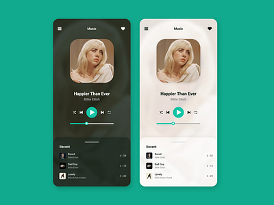 Music Player - #DailyUI branding daily ui 009 daily ui music dailyui dark mode design graphic design minimalist music app music page music player music player app music player page music player ui music ui simple ui ux vector