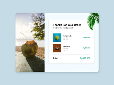 Email Receipt UI Design - #DailyUI Day 017