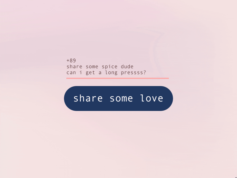 Daily UI 10 Social Share animation caring dailui daily dailyui010 hearts is sharing social share