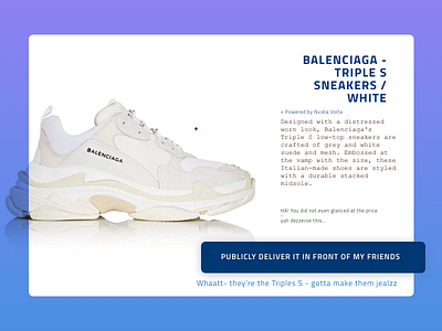 Daily UI 12 Ecommerce balenciaga daily daily 100 dailyui dailyui 012 ecommerce illustration typography ui