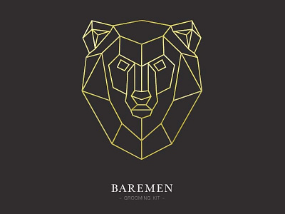 BAREMEN branding lineart logodesign mens grooming kit