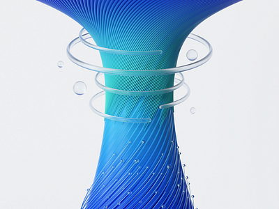 3D Waterspout 3d abstract c4d design illustration octane render