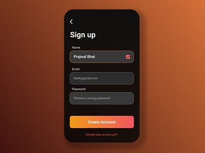 Daily UI challenge 001 app design figma signup vector