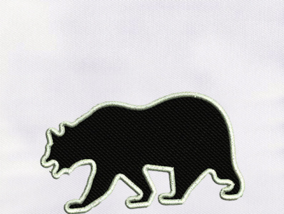 BLACK BEAR EMBROIDERY DESIGN