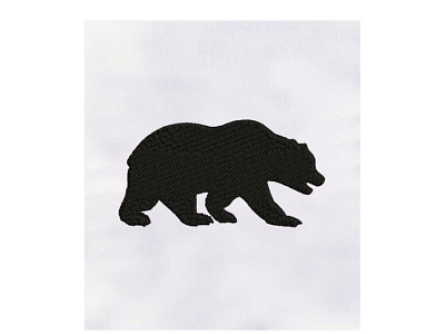 BLACK BEAR MACHINE EMBROIDERY DESIGN