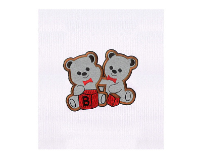 BEARS APPLIQUE EMBROIDERY DESIGN