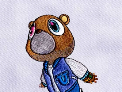 DAPPER BEAR EMBROIDERY DESIGN