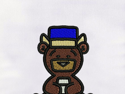 BEAR MACHINE EMBROIDERY DESIGN