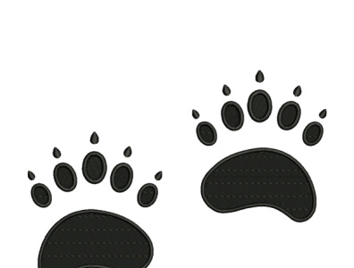 BEAR PAWS EMBROIDERY DESIGN