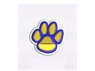 BEAR PAW EMBROIDERY DESIGN