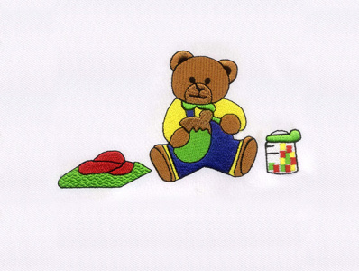 BABY BEAR EMBROIDERY DESIGN