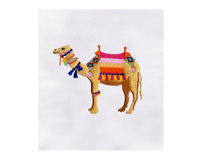 CAMEL MACHINE EMBROIDERY DESIGN