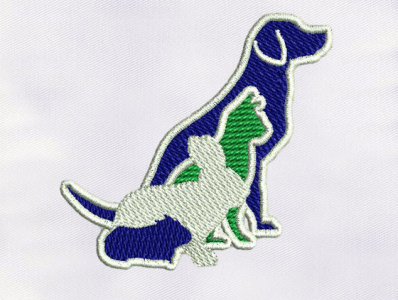 PET ANIMALS EMBROIDERY DESIGN