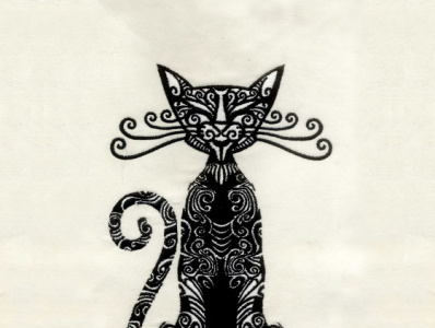 CAT EMBROIDERY DESIGN