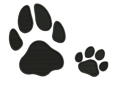 CAT PAW EMBROIDERY DESIGN