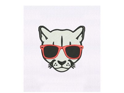 PUMA FACE EMBROIDERY DESIGN