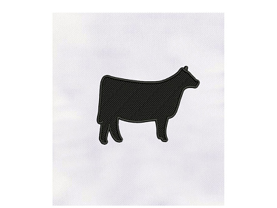 BLACK HEIFER EMBROIDERY DESIGN