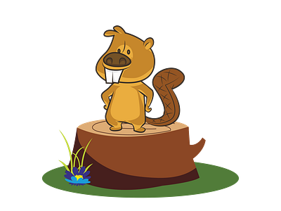 Chirpy and Hip Beaver Vector File