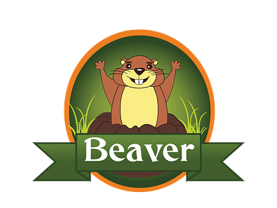 Friendly Beaver Vector