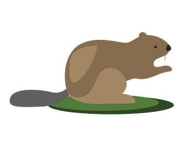 Cute Beaver Vector