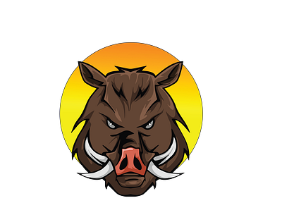 Terrifying and Determined Boar Vector 3d animal vector boar vector graphic design illustrator png vector art