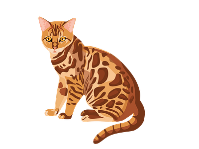 Bengal Cat Vector File