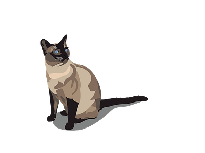 Siamese Cat Vector File