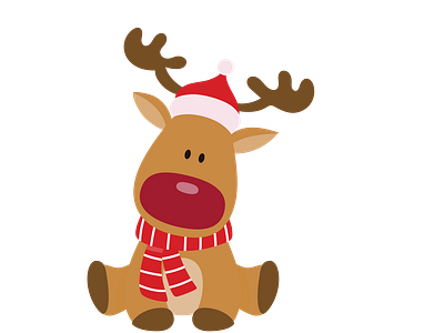 Cute Reindeer Vector Art