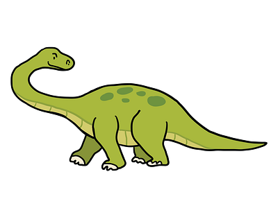 Apatosaurus Dinosaur Animation Vector