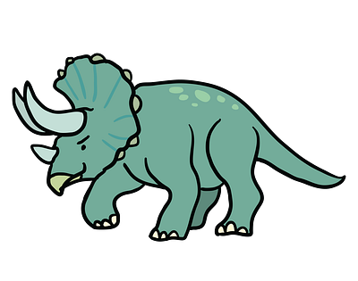 Triceratops Dinosaur Vector animal vector design eps file graphic design illustration illustrator file illustrator png vector art