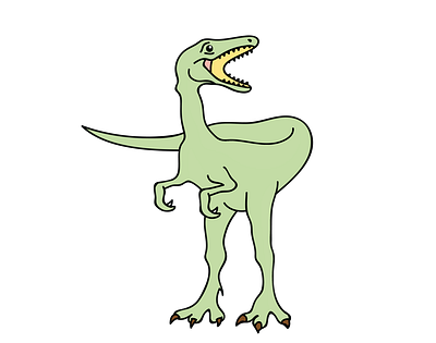 Raptor Dinosaur Animation Vector animal vector design eps file graphic design illustration illustrator file illustrator png