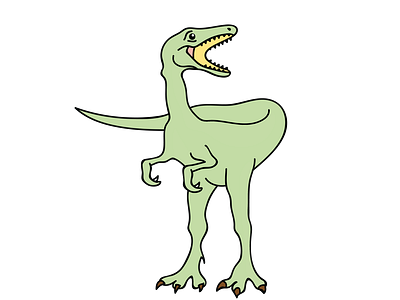 Raptor Dinosaur Animation Vector