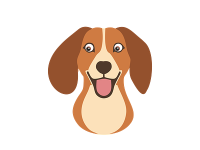 Beagle Dog Vector Art