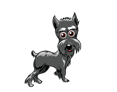 Miniature Schnauzer Dog Vector animal vector design graphic design illustration illustrator file illustrator png svg document vector art