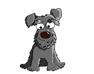 Animated Schnauzer Dog Vector animal vector design graphic design illustration illustrator file illustrator png svg document vector art