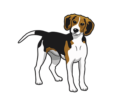 Bewildering Beagle Dog Vector animal vector design graphic design illustration illustrator file illustrator png svg document vector art