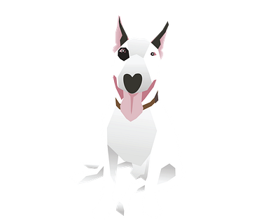 Bull Terrier Dog Vector animal vector design eps format graphic design illustration illustrator file illustrator png vector art