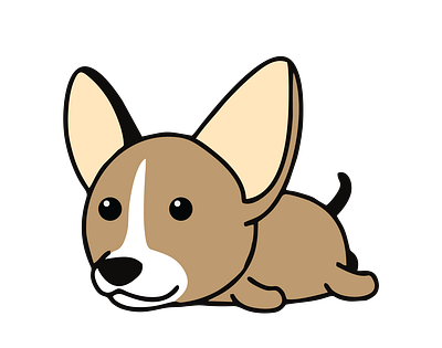 Beady Eyed Chihuahua Dog Vector animal vector graphic design illustration illustrator file illustrator png svg format vector art
