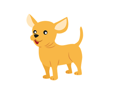 Cream Brown Chihuahua Dog Vector Art animal vector graphic design illustration illustrator file illustrator png svg format vector art