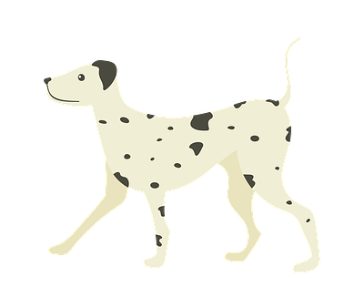Light Colored Dalmatian Dog Vector animal vector graphic design illustration illustrator file illustrator png svg format vector art