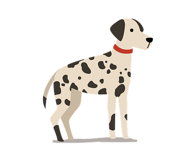 Obliging Dalmation Dog Vector animal vector design eps format graphic design illustration illustrator file illustrator png vector art
