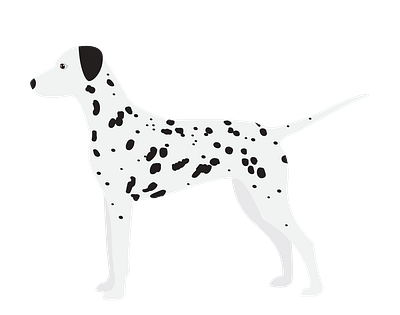Dalmation Dog Side View Vector animal vector design eps format graphic design illustration illustrator file illustrator png vector art