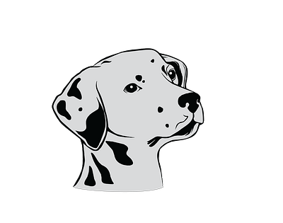 Adorable Dalmatian Dog Face Vector animal vector graphic design illustration illustrator file illustrator png svg format vector art