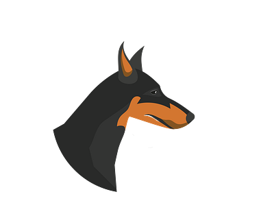Smartest Doberman Dog Vector animal vector design eps format graphic design illustration illustrator file illustrator png logo vector art