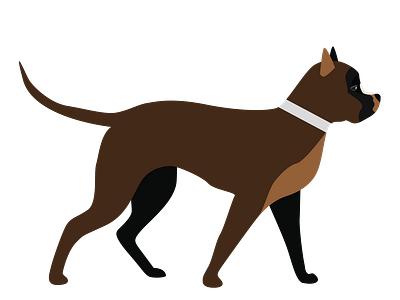 Cute and Steadfast Rottweiler Dog Vector