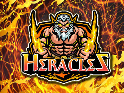 HercaleS - eSports Gaming Logo animated logo branding character design design esport esport logo esports esports logo esports logo design gaming gaming logo gaming logo design graphic design heracles hercules illustration logo logo design vector