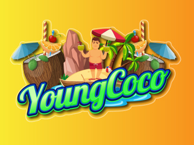 YOUNG COCO - Brand Logo Design animated logo brand brand design brand logo brand logo design branding business business logo business logo design character logo design graphic design illustration logo logo design mascot logo vector