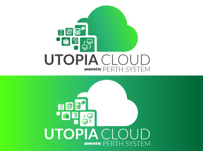 UTOPIA CLOUD - Company Logo Design art artist brand design brand identity branding custom logo design digital art graphic design graphic designer graphics illustration logo logo design professional vector vector art visual art